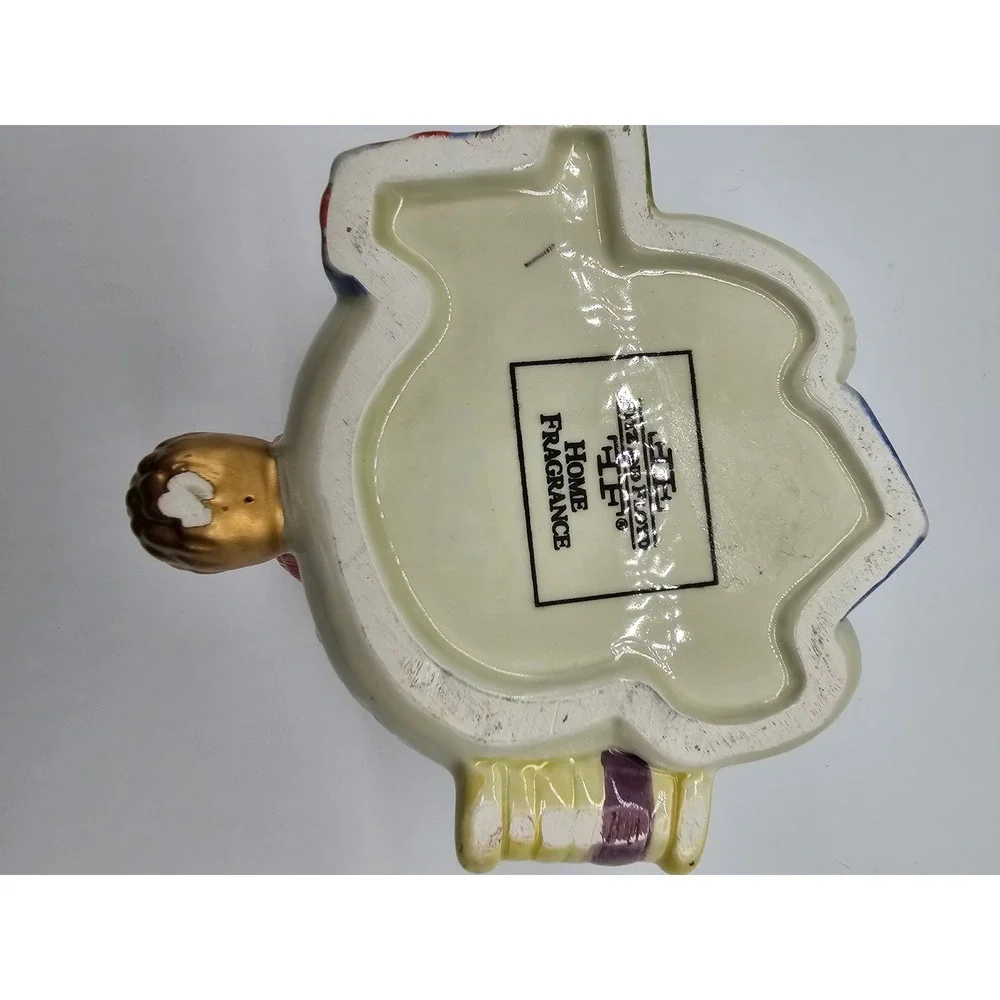 Fitz‎ and Floyd Home Fragrance Snowman Ceramic Candle Holder Planter Christmas